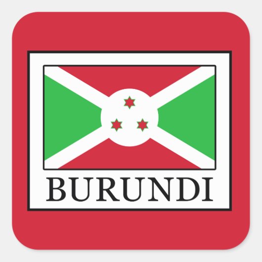 Sticker Carré Burundi (Devant)