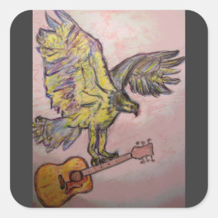 Sticker Carré Buse de poisson acoustique