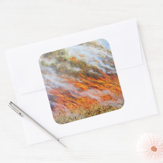 Sticker Carré Bushfire Inferno 2014 (Enveloppe)