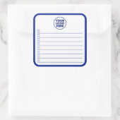 Sticker Carré Business Logo Navy Blue To Do List (Sac)