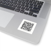Sticker Carré Business QR Code et site Web de l'entreprise
