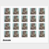 Sticker Carré Buste d'Auguste Rodin 1909 (Feuille)