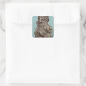 Sticker Carré Buste d'Auguste Rodin 1909 (Sac)