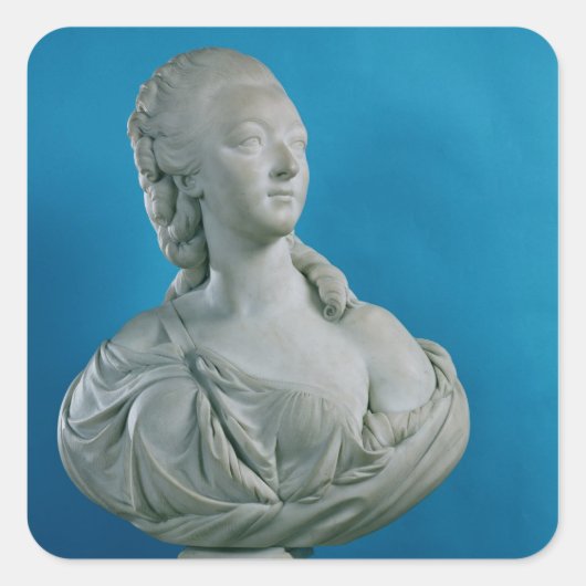 Sticker Carré Buste de la comtesse du Barry 1773 (Devant)