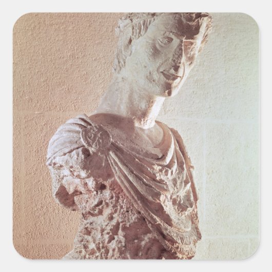 Sticker Carré Buste de l'empereur Frédéric II (Devant)