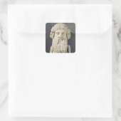 Sticker Carré Buste de Platon (Sac)