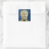 Sticker Carré Buste de Sophocles (Sac)
