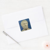 Sticker Carré Buste de Sophocles (Enveloppe)