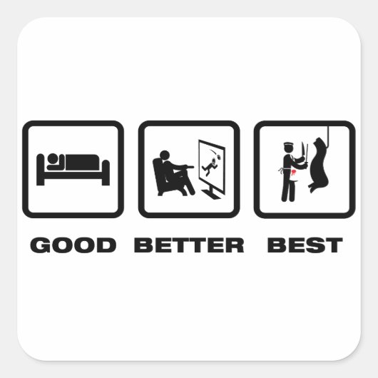 Sticker Carré Butcher (homonymie) (Devant)