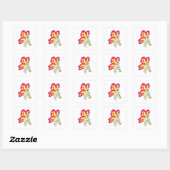 Sticker Carré Butterfly as Wizard with Magic Mur (Feuille)