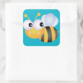 Sticker Carré Buzzy Bee (Sac)
