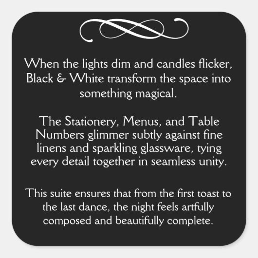 Sticker Carré BW Reception (Devant)