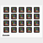Sticker Carré Bye Bye School Hello Pool (Feuille)
