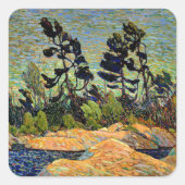 Sticker Carré Bying Inlet, Georgian Bay, (Devant)