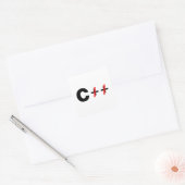 Sticker Carré C, pas C++ (Enveloppe)