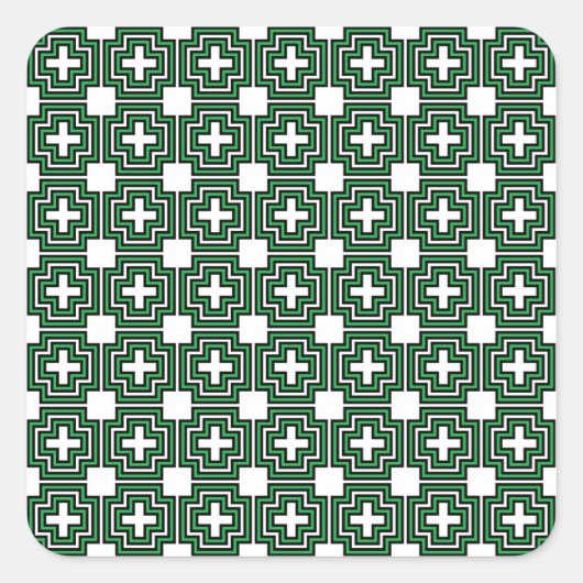 Sticker Carré C&S Green (Devant)