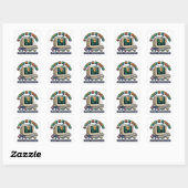 Sticker Carré Ça fonctionne sur ma machine - Programme d'ingénie (Feuille)