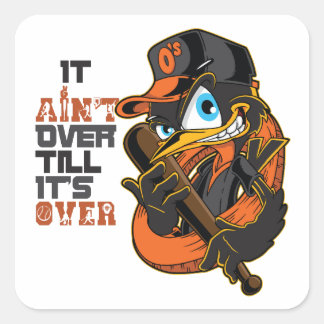 Sticker Carré Ça n'est pas fini tant que ce n'est pas fini Motiv