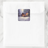 Sticker Carré Cabine Mystique Rustique De Journal Parmi Les Ever (Sac)