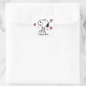 Sticker Carré cacahuètes | Coeurs de snoopy (Sac)