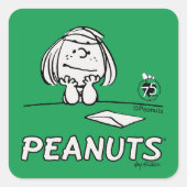 Sticker Carré cacahuètes | Pepperment Patty Thoughts (Devant)