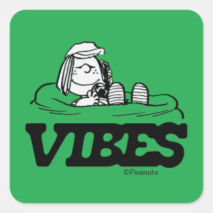 Sticker Carré cacahuètes   Peppermenthe Patty Vibes