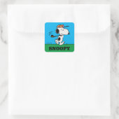 Sticker Carré cacahuètes | Snoopy Golf Swing (Sac)