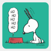 Sticker Carré cacahuètes | Snoopy Ho Ho Ho Plat alimentaire (Devant)