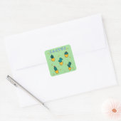 Sticker Carré Cactus (Enveloppe)