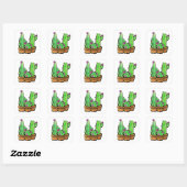 Sticker Carré Cactus cactus cactus succulents (Feuille)