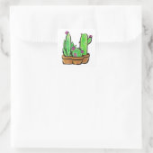 Sticker Carré Cactus cactus cactus succulents (Sac)
