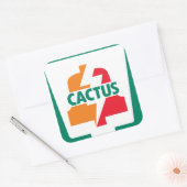 Sticker Carré Cactus Eleven Bell 1 conçu par Robitussin (Enveloppe)