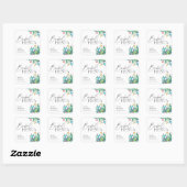 Sticker Carré Cactus Fiesta Mexicaine Enterrement de Vie de Jeun (Feuille)