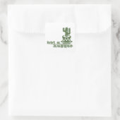 Sticker Carré Cactus Pas un gros cactus drôle dire (Sac)