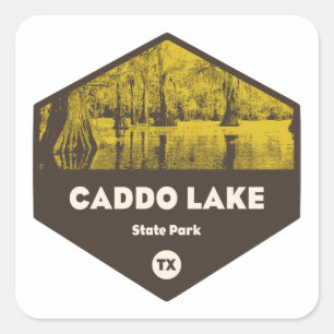Sticker Carré Caddo Lake State Park Texas