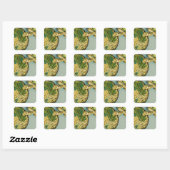 Sticker Carré Cadeau amoureux des nouilles (Feuille)