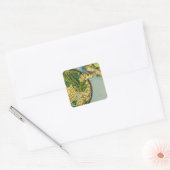 Sticker Carré Cadeau amoureux des nouilles (Enveloppe)