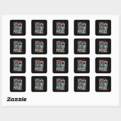 Sticker Carré Cadeau d'anniversaire | S'Il Se Déplace, C'Est La (Feuille)