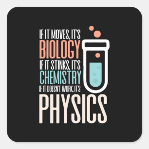 Sticker Carré Cadeau d'anniversaire   S'Il Se Déplace, C'Est La 