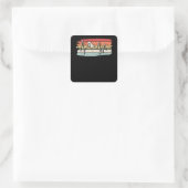 Sticker Carré Cadeau de natation (Sac)