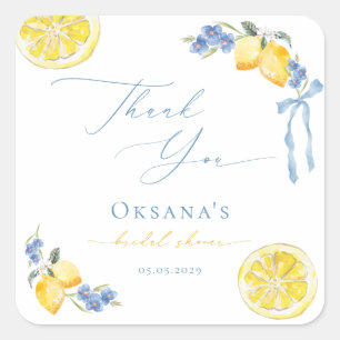 Sticker Carré Cadeau de remerciement de mariage italien That's A