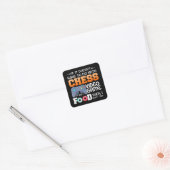Sticker Carré Cadeau d'échecs | Jeu Vidéo D'Échecs Ou Conception (Enveloppe)