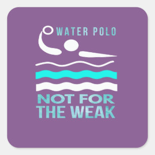 Sticker Carré Cadeau impressionnant de polo d'eau pour les