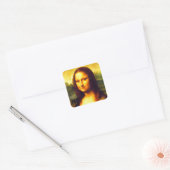 Sticker Carré cadeau Mona Lisa (Enveloppe)