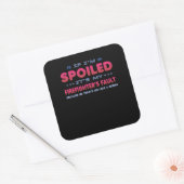 Sticker Carré Cadeau pompier | C'est le problème de mon pompier (Enveloppe)