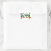 Sticker Carré Cadeau pour enseignant | Professeur d'éducation ph (Sac)