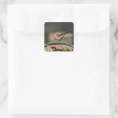 Sticker Carré cadeau sushi cool (Sac)