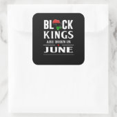 Sticker Carré Cadeaux d'anniversaire | Les Rois Noirs Sont Nés E (Sac)