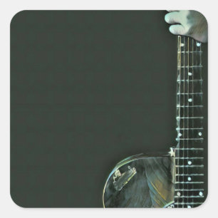 Sticker Carré Cadeaux de basse guitariste