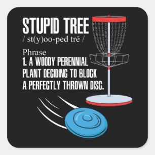 Sticker Carré Cadeaux de golf sur disque